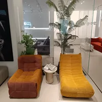 Sofá Esquinero en Forma de L de Diseño Italiano Moderno, de 2 Plazas, Comprimido, con Funciones Convertibles y Extensibles para Salas de Estar