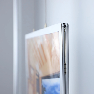 A4 0NE-way treo quảng cáo hộp Đèn nhôm hồ sơ Ultra Slim lightbox Khung áp phích hiển thị backlit <span class=keywords><strong>Led</strong></span> hộp Đèn - Product Image 5