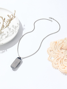 Collar de gargantillas con colgante de monopatín con letras para hombres, mujeres, parejas, collar largo de acero de titanio, collar de regalos para <span class=keywords><strong>novio</strong></span> - Product Image 4