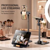 Support de téléphone intelligent Premium X66D réglable en hauteur (230-470 mm) pour cours en ligne, vlogging, diffusion en direct et décoration de bureau 2026