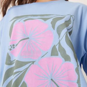 Manufacturer Beach Printed <b>Plus</b> <b>Size</b> T-<b>Shirt</b> Customized Breathable Eco-friendly <b>Linen</b> T-<b>Shirt</b> Women - Product Image 4