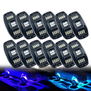 ไฟใต้ท้องรถยนต์ ADT Ip68 กันน้ำ 12 ชิ้น ควบคุมผ่านแอพไร้สาย สำหรับรถออฟโรดทุกประเภท ไฟ RGBW LED มุมกว้างพิเศษ 2000lm - Product Image 5