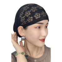 Gorro de quimioterapia de acrílico con nudo trenzado para mujeres musulmanas, gorro para cáncer, turbante, pañuelo, gorro indio, gorro tipo beanie, transpirable y ecológico