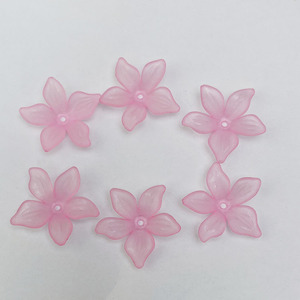 Bauhinia <b>Flower</b> Petal 24mm Plastic Resin Beads For DIY Crafts Jewelry Making Summer 2022 Yiwu Origin - Product Image 3