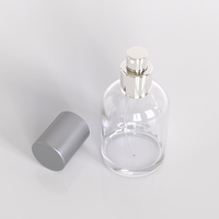 Flacon de parfum en verre de luxe personnalisé de 30 ml, 50 ml, 100 ml, flacon pulvérisateur à épaule ronde, emballage cosmétique imprimé à l'écran