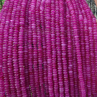 Perles de pierres précieuses naturelles en forme de rondelle, perles rondes en pierre véritable Heishi pour la fabrication de bijoux 2x4mm