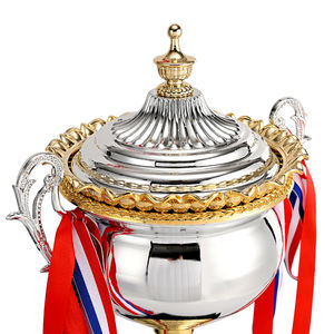 جي الأكثر مبيعًا حجم كبير مخصص مباراة كرة القدم المعادن الرياضة الكأس الكريستال قاعدة الذهب جائزة الكأس - Product Image 4