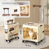 Poussette pour animaux de compagnie sélectionnée avec soin, pliable, portable, grande capacité, pour extérieur, cage pour chat et chien, chariot domestique, modèle 8591