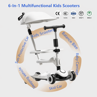 Trottinette Pliante Confortable Nouveau Design pour Enfants de 2 à 9 Ans Filles Garçons Skateboard