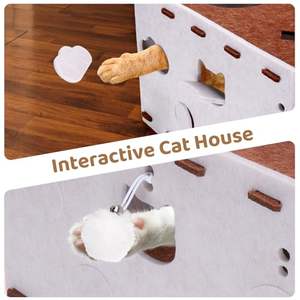 Casa para Mascotas de Fieltro Personalizada de Fábrica, Túnel Desmontable para Gatos, Cueva para Animales para Todas las Estaciones - Product Image 3