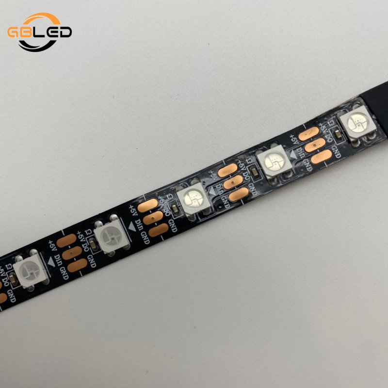 5050 RGBIC 5V 60LED Pixels Ws2812 IC Addressable Color RGB LED Strip Light WS2812B LED Strip IP20 Waterproof