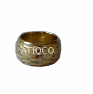 Atiqco Eco-Friendly Brass Metal Napkin <b>Holder</b> with Weaved Design Modern Luxury Style for Party Use - Product Image 1