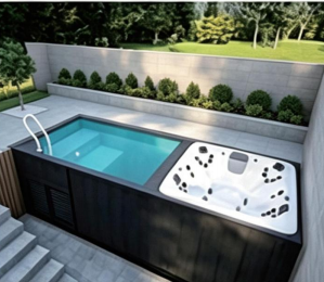 Piscina Prefabricada <span class=keywords><strong>de</strong></span> 20 pies y 40 pies para Jardín, Contenedor Marítimo con Revestimiento <span class=keywords><strong>de</strong></span> <span class=keywords><strong>Fibra</strong></span> <span class=keywords><strong>de</strong></span> <span class=keywords><strong>Vidrio</strong></span>, Piscina Familiar Elevada para Exteriores - Product Image 6