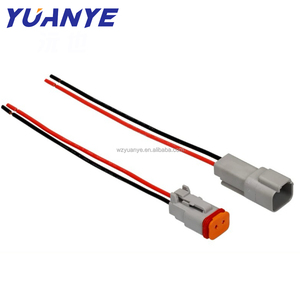 Deutsch DT Serisi 2 Yollu Su Geçirmez Konnektör Erkek Dişi Fiş Araba Kamyon Tekne Römork LED Çalışma Lambası Kablo Demeti için - Product Image 2