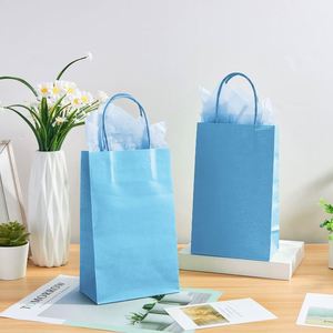 Small Paper Gift Bags with Handles and <b>Tissue</b> Birthday <b>Wedding</b> Party Goodies Gift Wrapping Paper Bags Custom Logo Paper Bag - Product Image 5