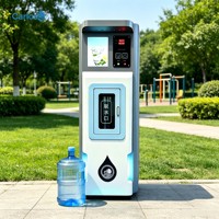 Distributeur d'eau potable en acier inoxydable avec réservoir, compatible réseau 4G, pour parc