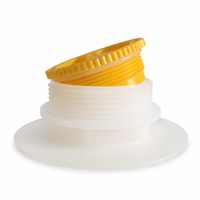 Sac de stockage de liquides transparent grande capacité avec valve de 2 pouces, pochette souple de qualité alimentaire avec port de remplissage personnalisé pour