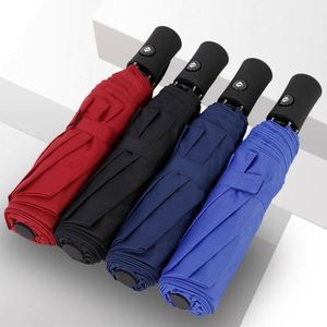 Custom Logo Classic Pongee Fully-Automatic Waterproof Sun Protection <b>Windproof</b> UV Proof Compact <b>Umbrella</b> Promotional - Product Image 5