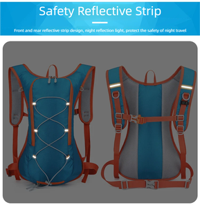 Bulk Order Lightweight Cycling Bicycle Hydration Daypack Reflective Running Hiking <b>Backpack</b> <b>with</b> Water Bladder Bag for Marathon - Product Image 5