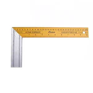 High Precision 18\"/450mm L-Shaped Ruler for Metal Aluminum Iron Angle Simple Office Lightweight Measuring Tool