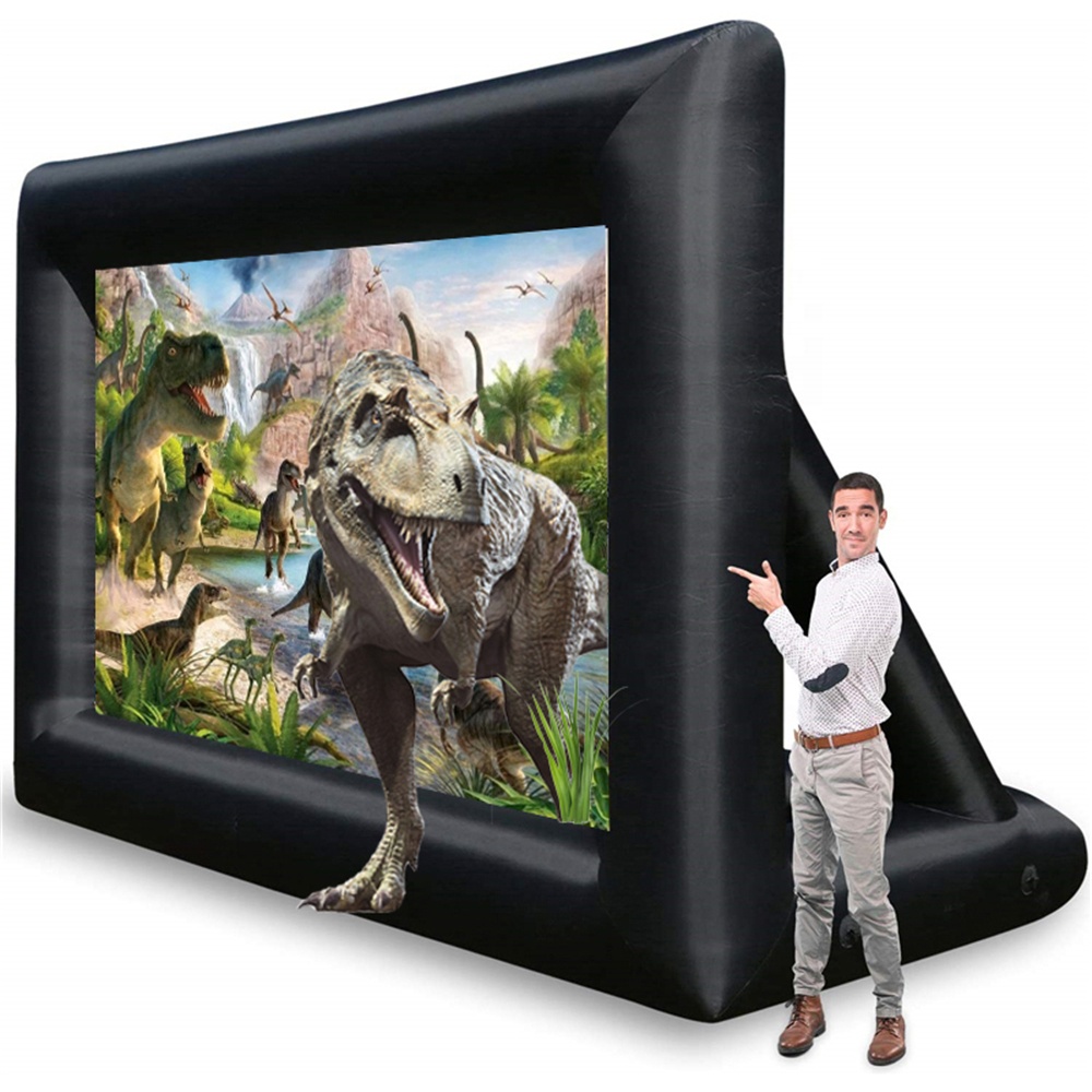 4:3 Ukuran 12 / 13 / 14 / 15 / 16 / 17 / 18 / 20 Kaki Proyeksi Inflatable Outdoor Cinema Film Layar untuk Dijual