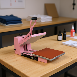 Máquina de Prensa de Calor 15x15 Eléctrica Semiautomática de Plataforma Plana para Impresión de Camisetas - Product Image 2