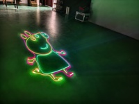 Espectáculo Láser para Interiores de 5W RGB con 168 Patrones Preprogramados DMX512 IP20 para Uso en Discotecas y Almacenes, Funcionamiento Autónomo