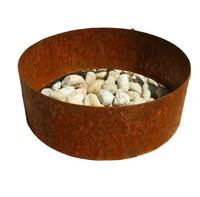 Vases modernes de luxe pour l'extérieur en forme d'anneau Jardinières rondes Plante en pot Anneau de jardinière en acier corten