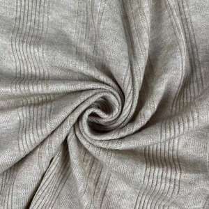 190gsm tejido de una sola costilla aguja gruesa tejer suéter chaleco 50% rayón 30% poliéster 20% nailon viscosa-poliéster para vestido - Product Image 1