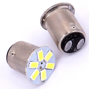 BAY15D P21/5W 6 W 5630 SMD 5730 6 del coche Led luz de la cola de señal <span class=keywords><strong>intermitente</strong></span> 12V blanco rojo 1157 <span class=keywords><strong>bombilla</strong></span> Led - Product Image 5