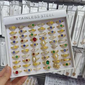 Anillos de Acero Inoxidable al por Mayor para Mujer, Chapados en Oro Rosa Clásico 2026, con Zirconia en Forma de Corazón, en Caja - Product Image 6