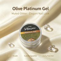 Gel per Unghie Mixcoco Platinum Effetto Specchio Metallizzato UV LED per Decorazione Apex, Manicure Professionale e Fai-da-Te