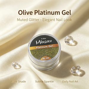Gel à ongles métallique miroir Mixcoco Platinum Soak Off UV LED pour la décoration des ongles, manucure en salon, bricolage à domicile, fournitures pour l'art des ongles - Product Image 5