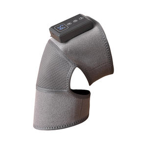 Masseur de genou électrique transfrontalier chauffant par vibration, gris, à plusieurs niveaux de percussion, rechargeable par USB, batterie au lithium - Product Image 2