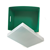 Fabricant de caisse de stockage pliable en plastique Coroplast Boîte de circulation creuse pliable en PP ondulé avec couvercle amovible
