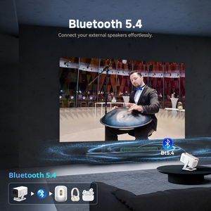 Портативный проектор на Android с поддержкой DLNA, Airplay, Miracast, 8K, 150 люмен, долговечный LED-дисплей для семейных кинокиновечеров - Product Image 4