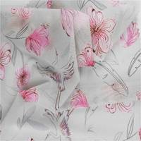 Tissu en maille imprimé Flora Butterfly, tissu en microfibre souple, tissu en maille élastique en nylon, tissu en maille sexy