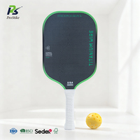 Ensemble de raquettes de pickleball thermoformées personnalisées en gros, 700, durables, 16 mm, en fibre de carbone brute, balles pour l'entraînement