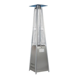 Calentador de Patio Portátil de <span class=keywords><strong>Gas</strong></span> <span class=keywords><strong>para</strong></span> Exteriores, con Tubo de Vidrio Infrarrojo y Acero Inoxidable en Forma de Pirámide, 13000W, <span class=keywords><strong>para</strong></span> Jardín y Camping - Product Image 2