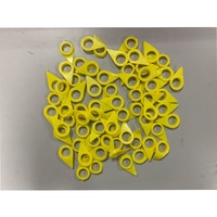 Indikator Mur Roda Longgar SEENWON SW19 Bahan PU Warna Kuning untuk Mur 19-21mm 100pcs