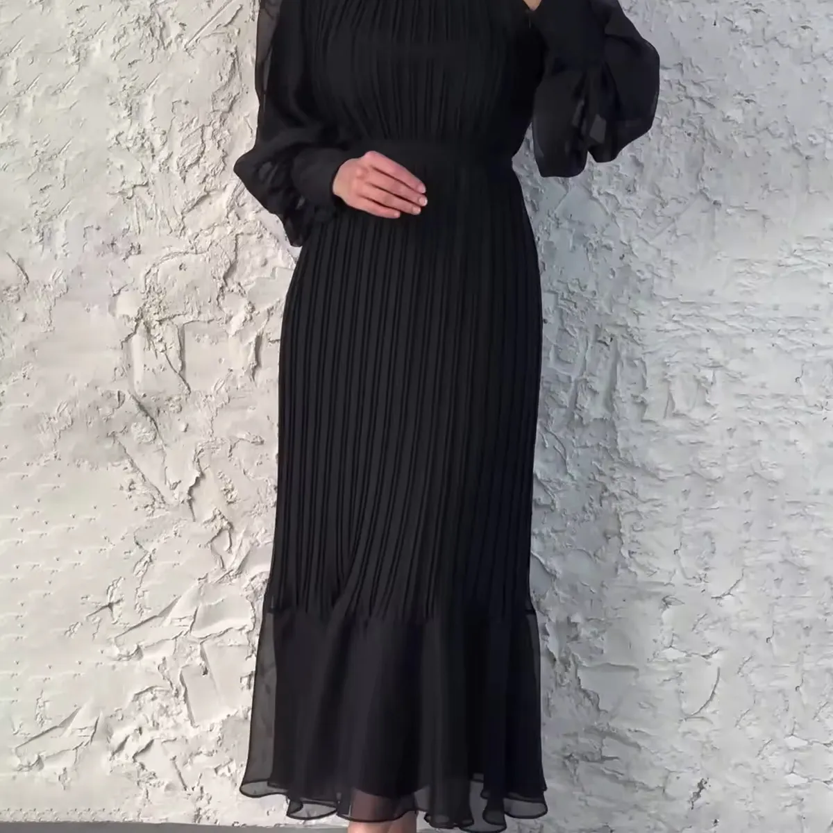 Muslim Maxi Dress Abaya Femme Solid Color Robe For Women Islamic Dubai Ramadan Eid Mubarak Prayer Clothes Modesty Kaftan