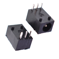 Soket Betina DC003 3 Pin Terminal Pengelasan Dc-003 3.5x1.3mm Hitam Konektor Soket Jack Daya DC