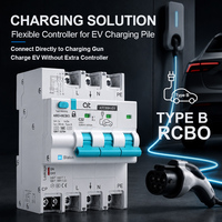 Contrôleur de charge directe pour VE ATCB9-EV Type B RCBO – Sans contrôleur, 20A 32A 63A, protection contre les fuites, les surcharges et les surtensions, montage sur rail DIN pour chargeur de VE