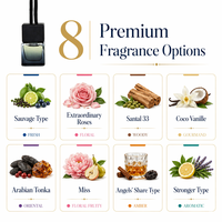 Diffuseur de parfum pour voiture suspendu en verre de 8 ml avec couvercle respirant pour une diffusion efficace des senteurs, faible MOQ OEM