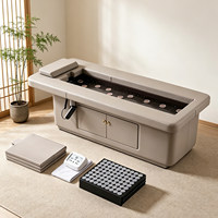 Lit de moxibustion intelligent 18-en-1 électronique sans fumée en PVC, spécial salon de beauté, lit de massage de médecine chinoise