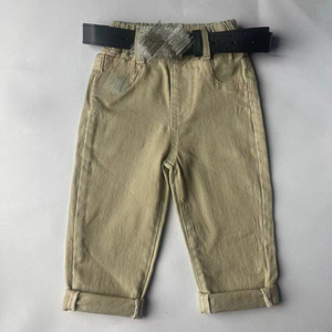 Pantalones largos informales y cómodos para niños, pantalones suaves, ligeros, con cintura elástica, holgados, agradables para la piel, de nailon/algodón, para la escuela y el día a día - Product Image 2