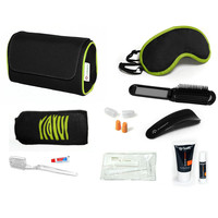 Kit d'hygiène dentaire de luxe pour avion, vente en gros à prix d'usine, trousse de toilette de voyage pour compagnies aériennes
