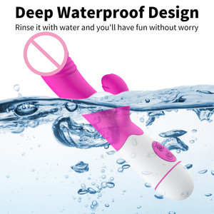 Forniture per il sesso vibratore stimolatore clitorideo G-spot femminile adulto massaggio alimentato a batteria Dildo strumenti del sesso per le donne - Product Image 4