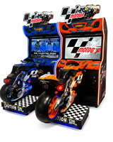 Machine de jeu d'arcade DX Racing d'occasion, simulateur de conduite monopluje à monnayeur, lumières LED, pour centres de divertissement commerciaux (FEC), en métal