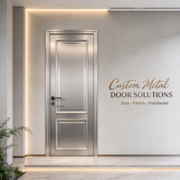 Porte d'entrée en aluminium sculptée à la main pour résidence privée avec serrure à mortaise, certifiée CE pour la sécurité des propriétés extérieures
